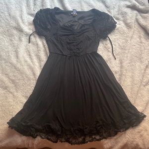 Hot topic lace black dress